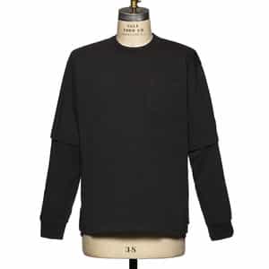 SACAI<サカイ>サイドスナップ ロゴ入りカットソー