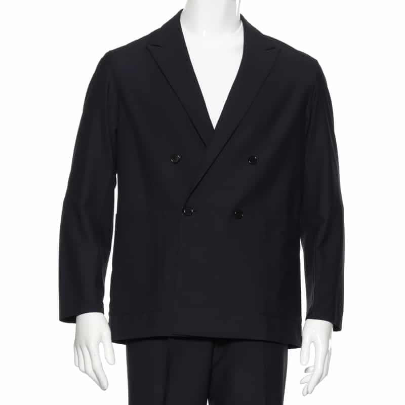 BARNEYS NEW YORK セットアップ ダブルブレステッド ジャケット NAVY