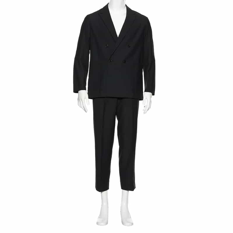 BARNEYS NEW YORK セットアップ ダブルブレステッド ジャケット NAVY