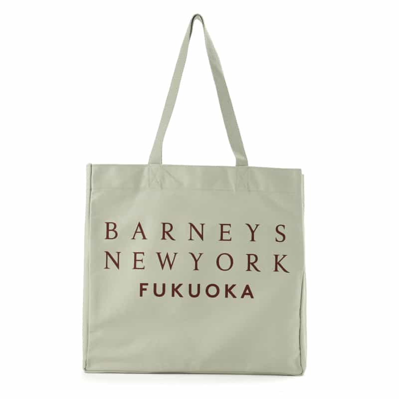 BARNEYS NEW YORK ロゴ入り トートバッグ "FUKUOKA" IVORY