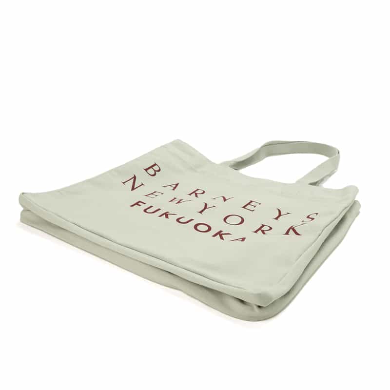 BARNEYS NEW YORK ロゴ入り トートバッグ "FUKUOKA" IVORY