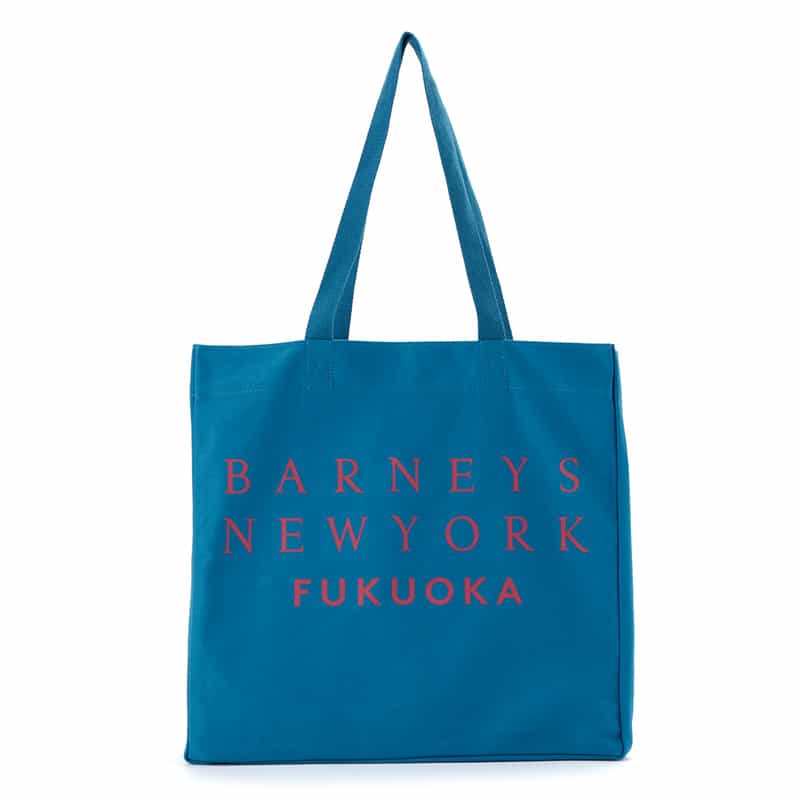 BARNEYS NEW YORK ロゴ入り トートバッグ "FUKUOKA" BLUE
