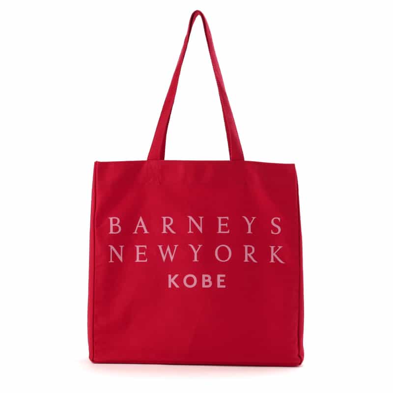 BARNEYS NEW YORK ロゴ入り トートバッグ "KOBE" RED