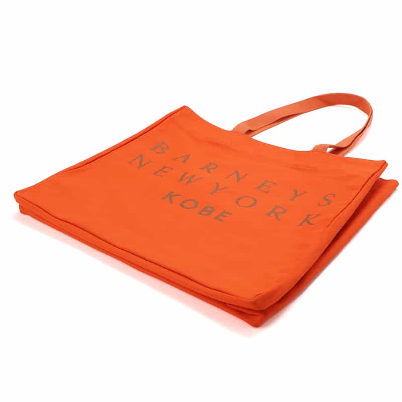 BARNEYS NEW YORK ロゴ入り トートバッグ "KOBE" ORANGE