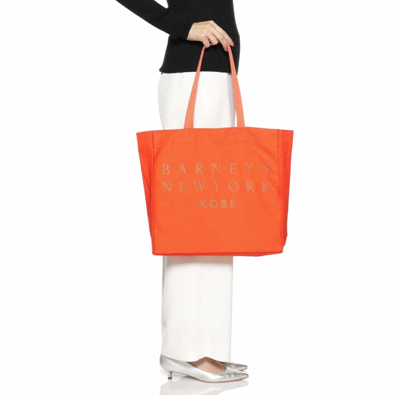 BARNEYS NEW YORK ロゴ入り トートバッグ "KOBE" ORANGE