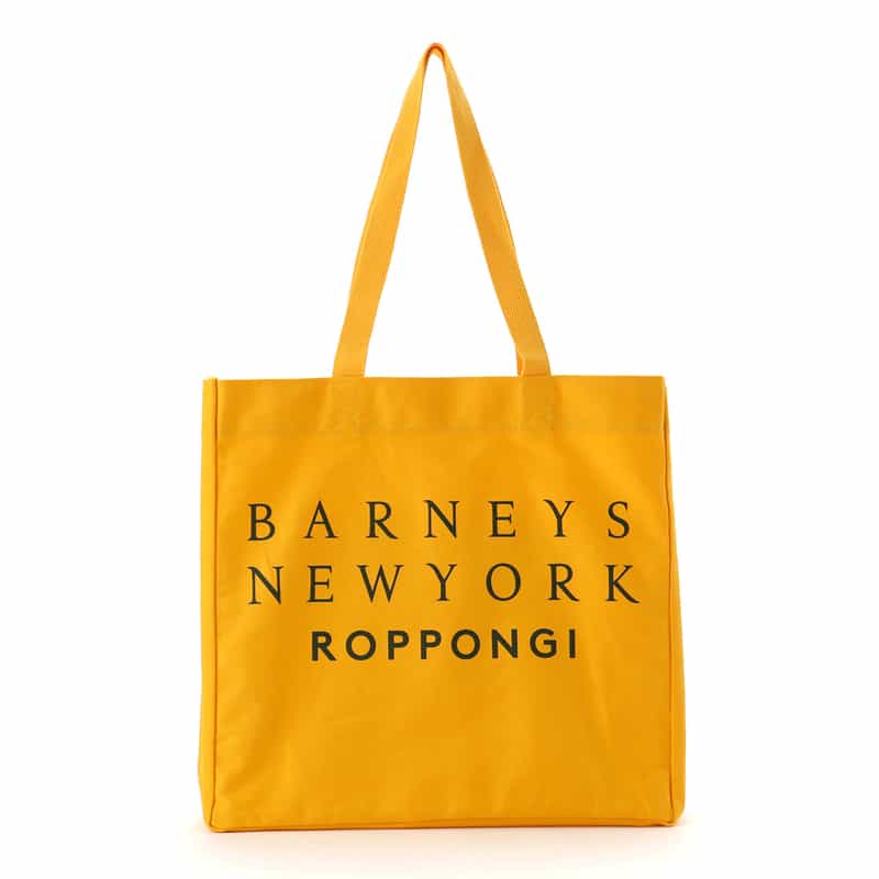 BARNEYS NEW YORK ロゴ入り トートバッグ "ROPPONGI" YELLOW