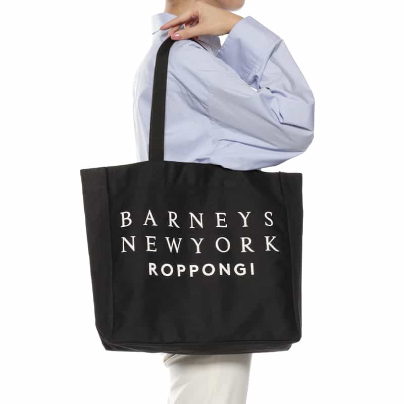 BARNEYS NEW YORK ロゴ入り トートバッグ "ROPPONGI" BLACK