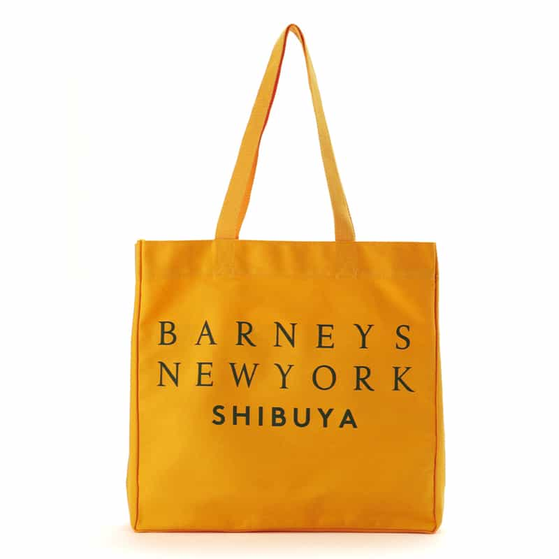 BARNEYS NEW YORK ロゴ入り トートバッグ "SHIBUYA" YELLOW