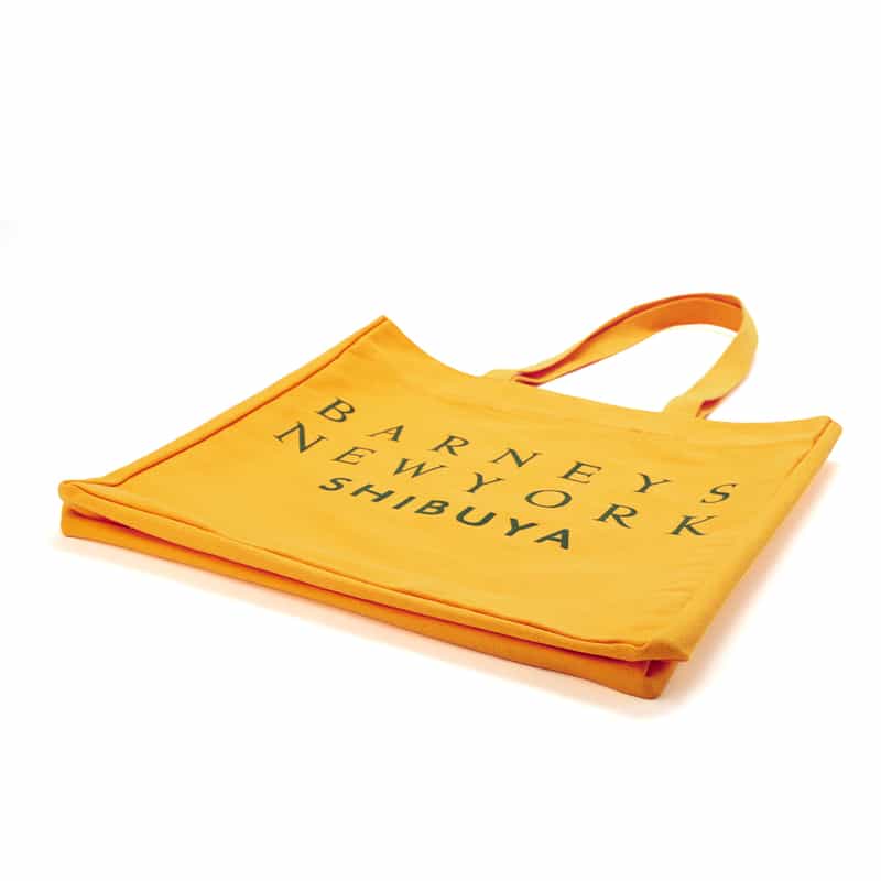 BARNEYS NEW YORK ロゴ入り トートバッグ "SHIBUYA" YELLOW