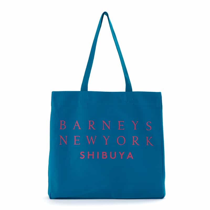 BARNEYS NEW YORK ロゴ入り トートバッグ "SHIBUYA" BLUE