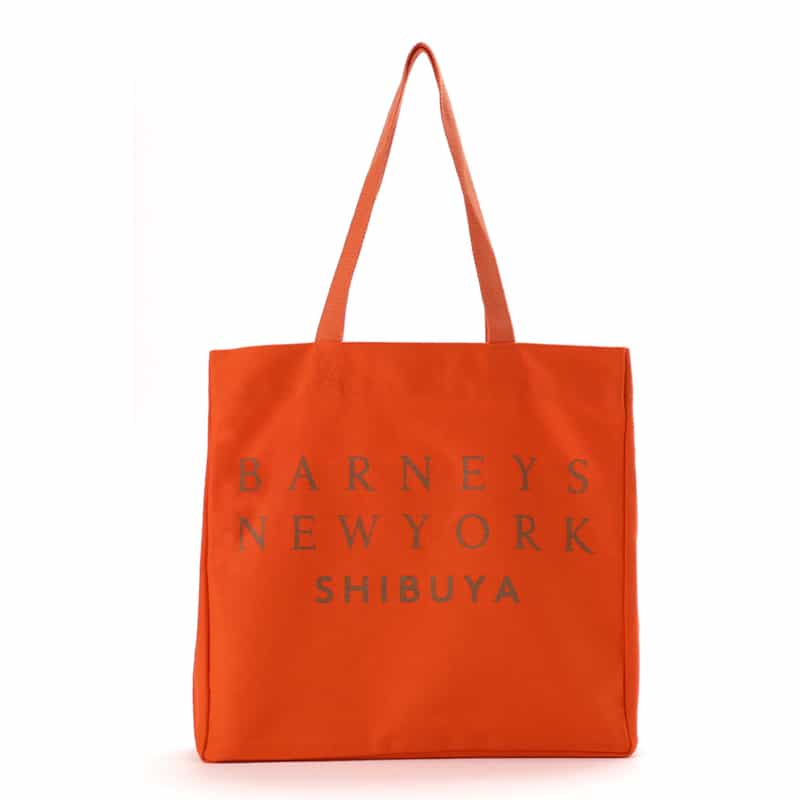 BARNEYS NEW YORK ロゴ入り トートバッグ "SHIBUYA" ORANGE