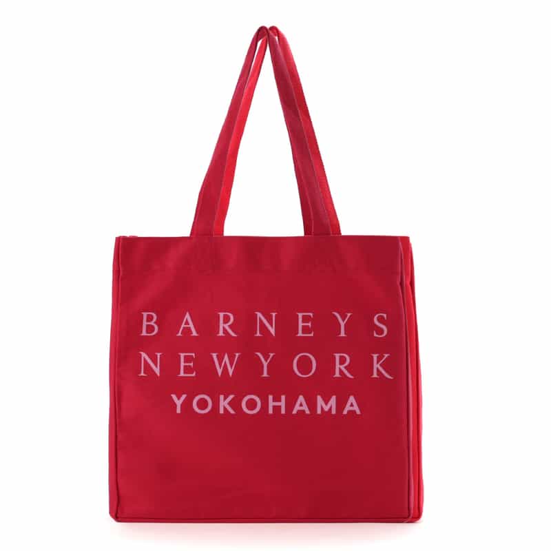 BARNEYS NEW YORK ロゴ入り トートバッグ "YOKOHAMA" RED