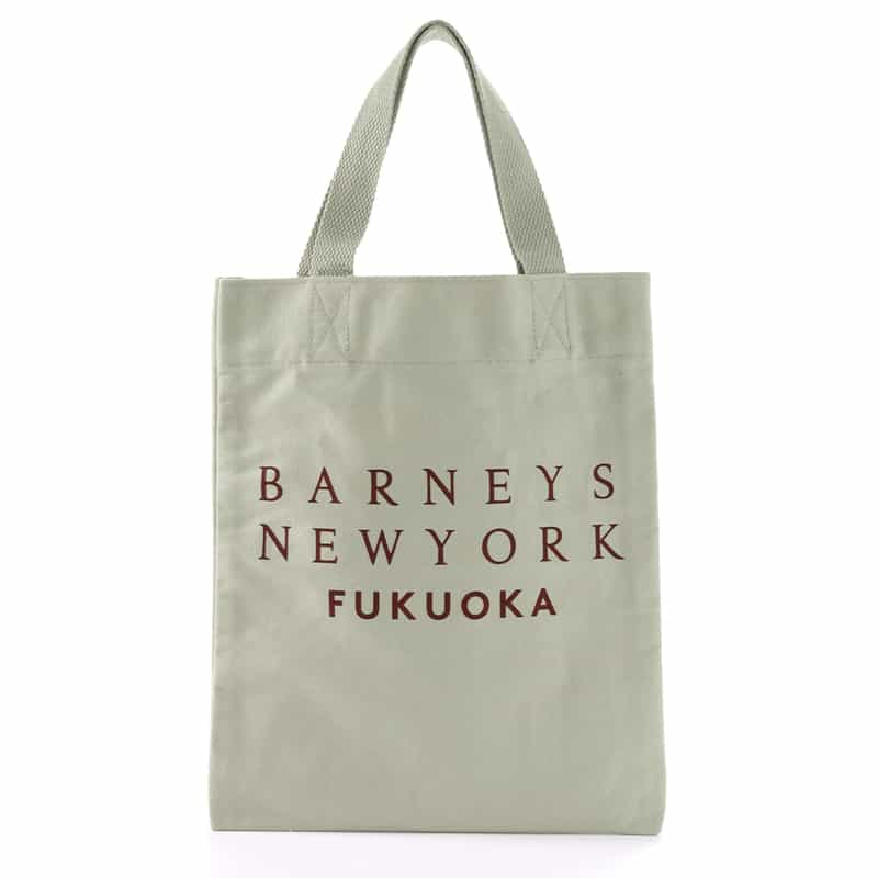 BARNEYS NEW YORK ロゴ入り ミニトートバッグ "FUKUOKA" IVORY