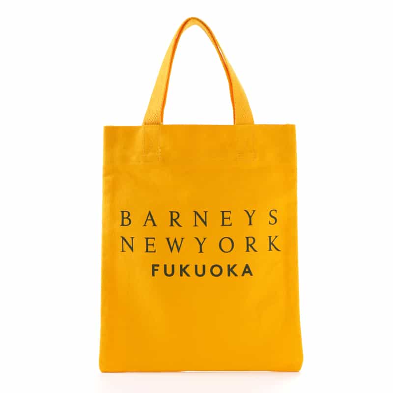 BARNEYS NEW YORK ロゴ入り ミニトートバッグ "FUKUOKA" YELLOW