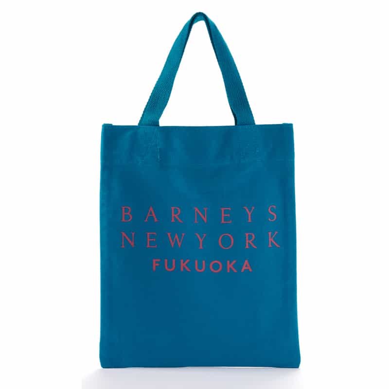 BARNEYS NEW YORK ロゴ入り ミニトートバッグ "FUKUOKA" BLUE