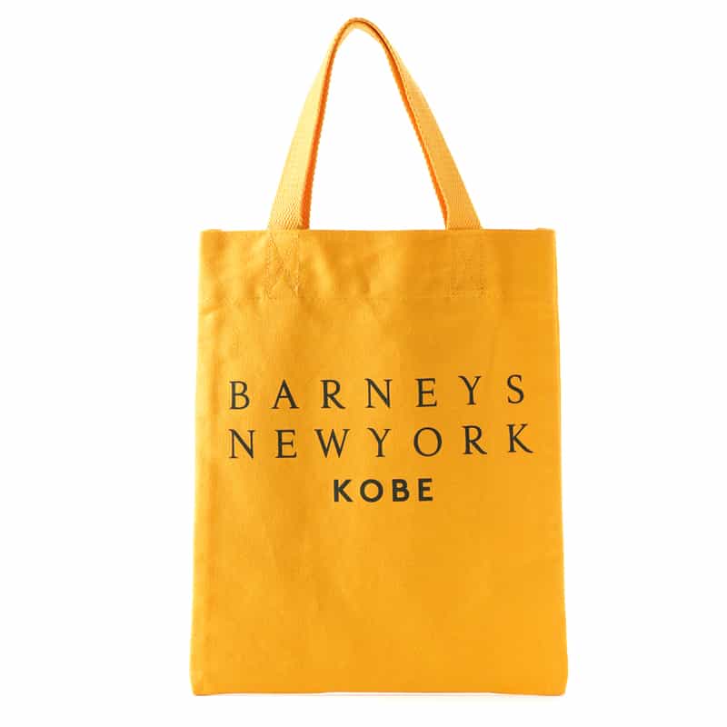 BARNEYS NEW YORK ロゴ入り ミニトートバッグ "KOBE" YELLOW