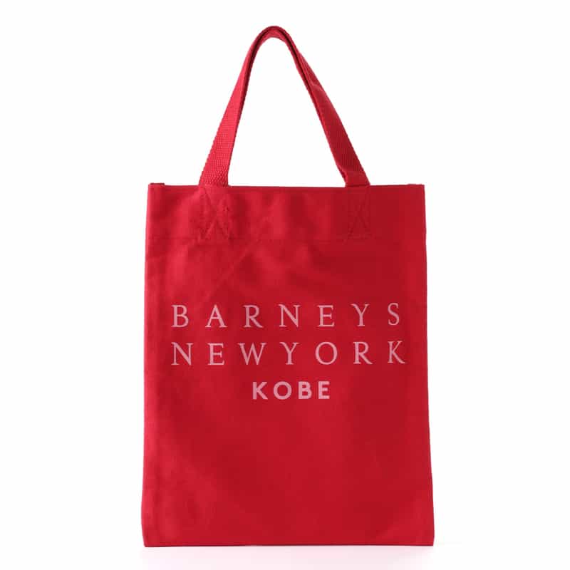 BARNEYS NEW YORK ロゴ入り ミニトートバッグ "KOBE" RED