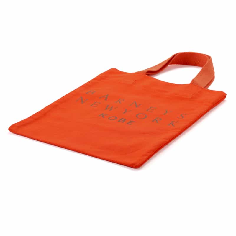 BARNEYS NEW YORK ロゴ入り ミニトートバッグ "KOBE" ORANGE