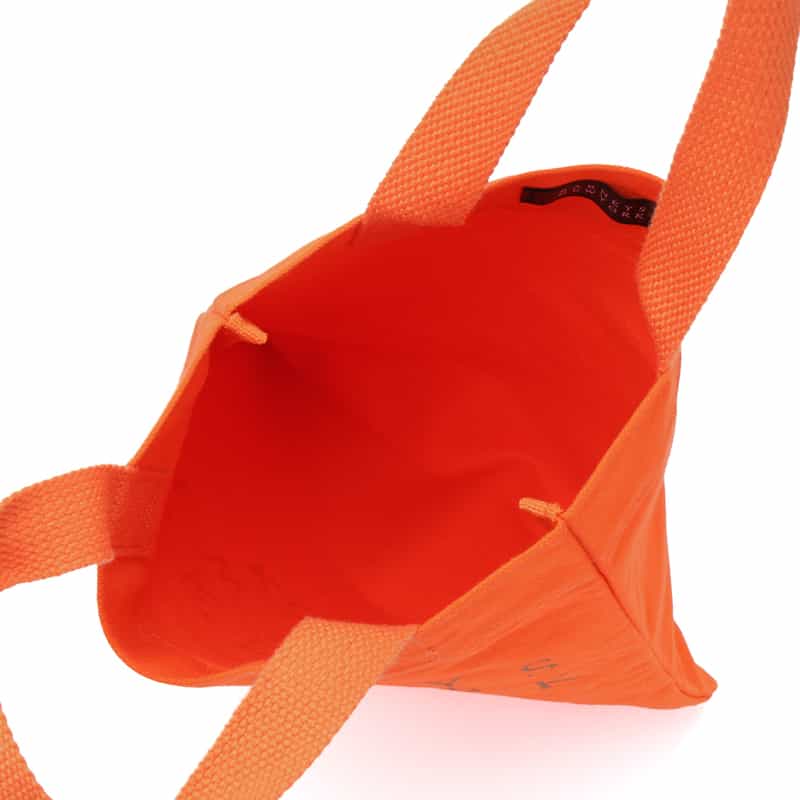 BARNEYS NEW YORK ロゴ入り ミニトートバッグ "KOBE" ORANGE