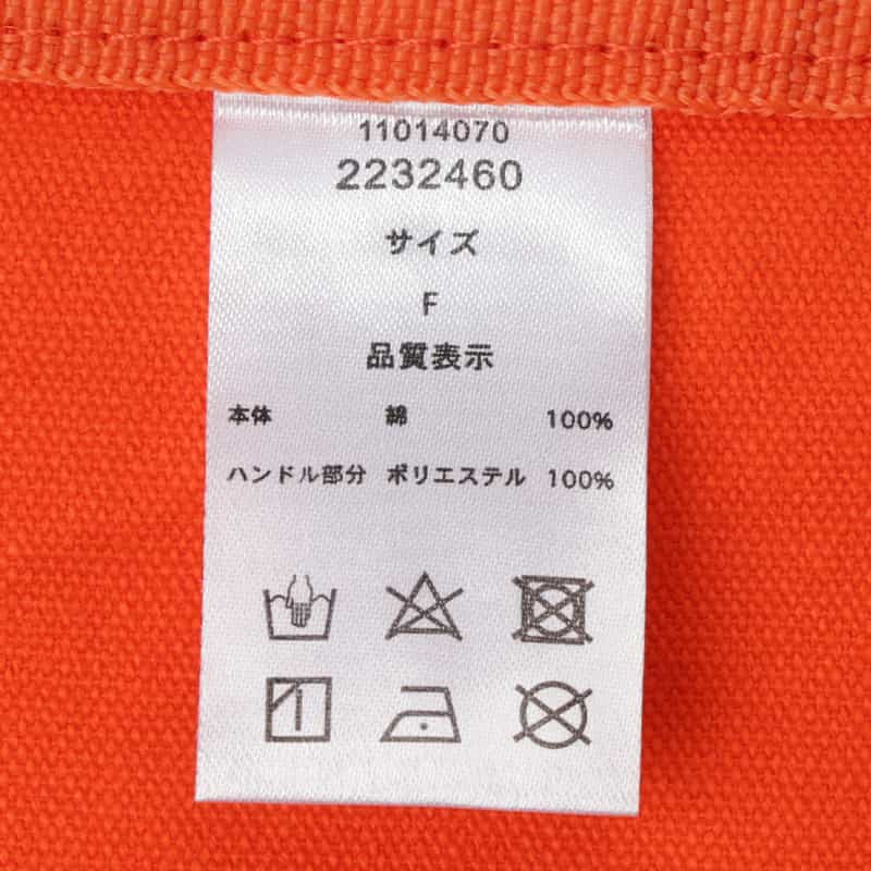 BARNEYS NEW YORK ロゴ入り ミニトートバッグ "KOBE" ORANGE