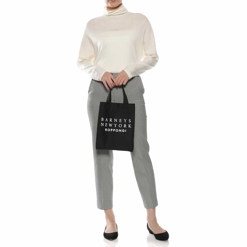 BARNEYS NEW YORK ロゴ入り ミニトートバッグ "ROPPONGI" BLACK