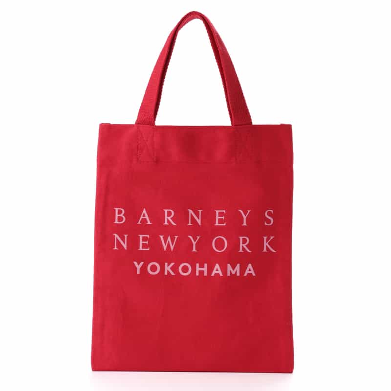 BARNEYS NEW YORK ロゴ入り ミニトートバッグ "YOKOHAMA" RED