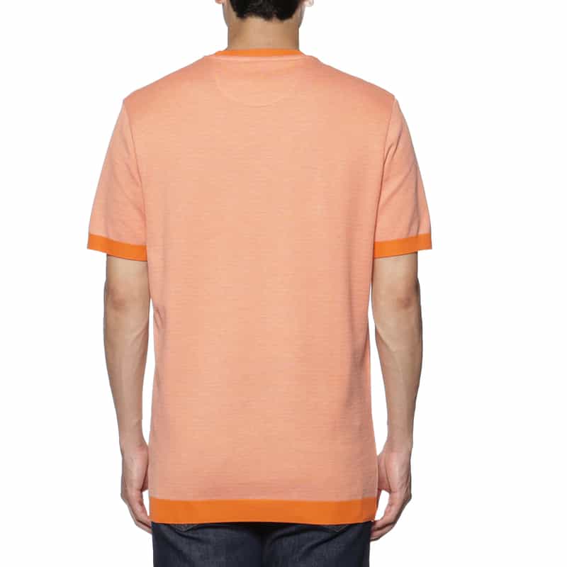 KETROY KETROY＜ケトロイ＞バーニーズ　ニューヨーク限定コットンピケ素材ハーフスリーブ カットソー ORANGE