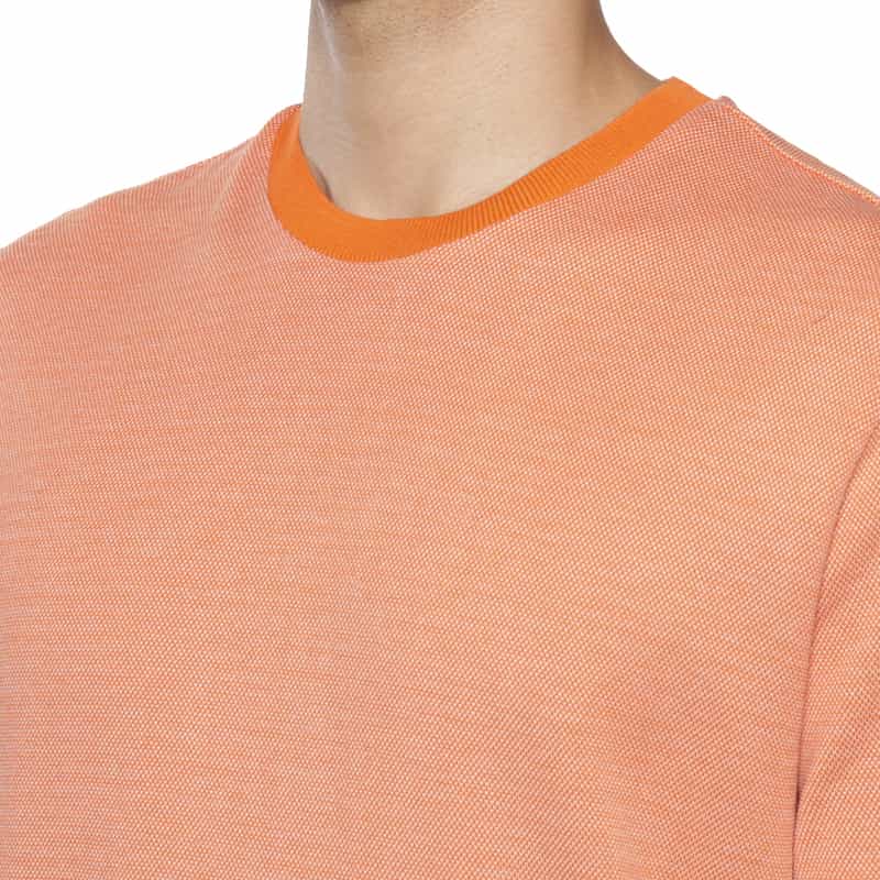 KETROY KETROY＜ケトロイ＞バーニーズ　ニューヨーク限定コットンピケ素材ハーフスリーブ カットソー ORANGE