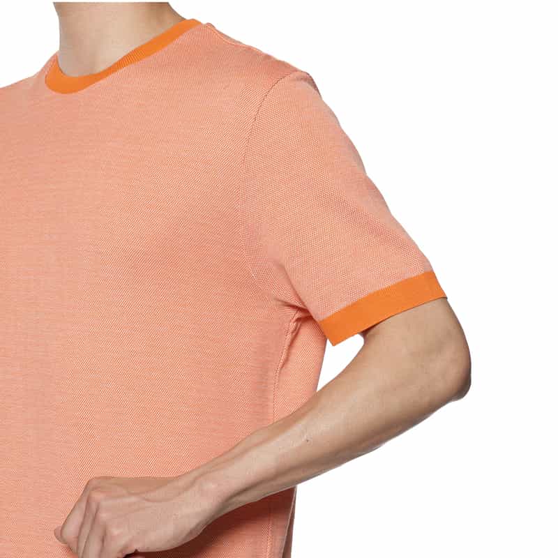 KETROY KETROY＜ケトロイ＞バーニーズ　ニューヨーク限定コットンピケ素材ハーフスリーブ カットソー ORANGE