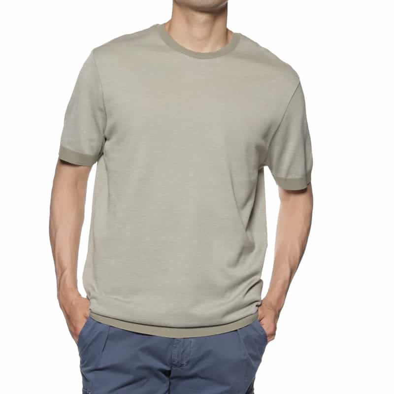 KETROY KETROY＜ケトロイ＞バーニーズ　ニューヨーク限定コットンピケ素材ハーフスリーブ カットソー GRAY