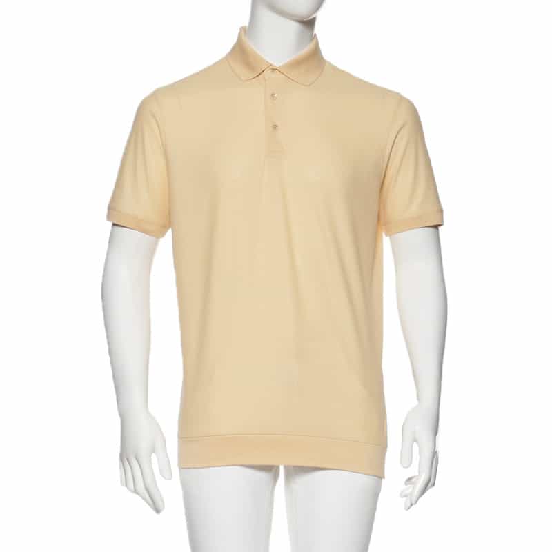 KETROY バーニーズ　ニューヨーク限定コットンピケ素材ポロシャツ YELLOW