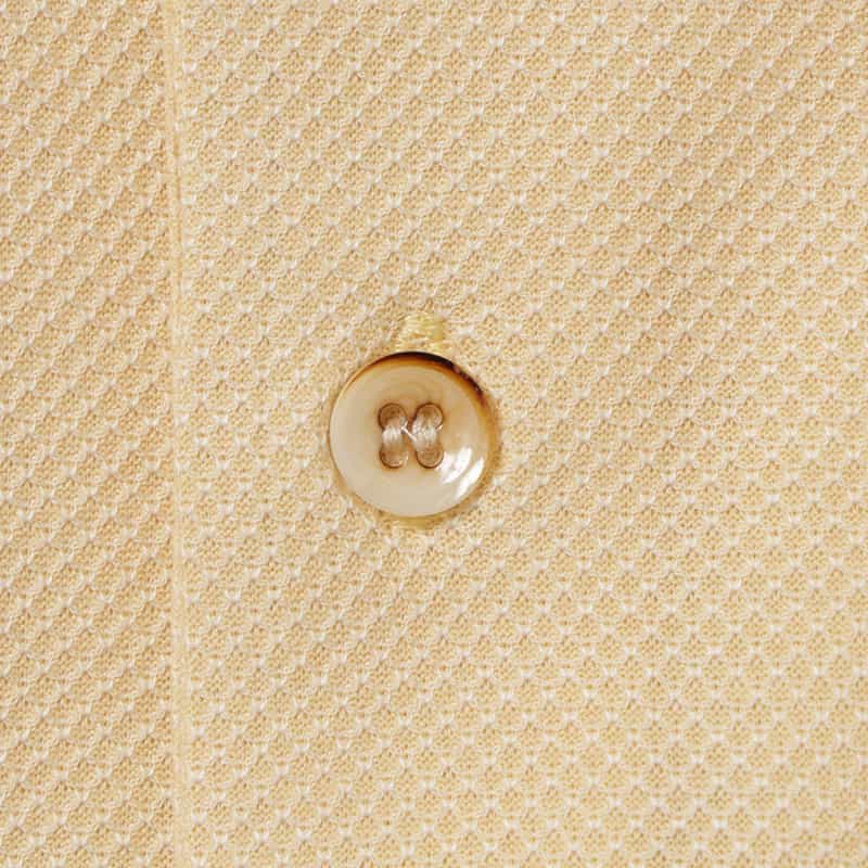 KETROY KETROY＜ケトロイ＞バーニーズ　ニューヨーク限定コットンピケ素材ポロシャツ YELLOW