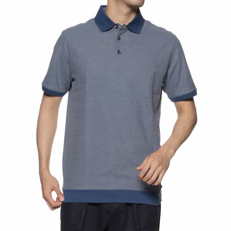 KETROY KETROY＜ケトロイ＞バーニーズ　ニューヨーク限定コットンピケ素材ポロシャツ NAVY