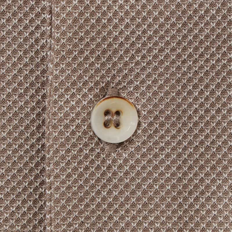 KETROY KETROY＜ケトロイ＞バーニーズ　ニューヨーク限定コットンピケ素材ポロシャツ DARK BROWN