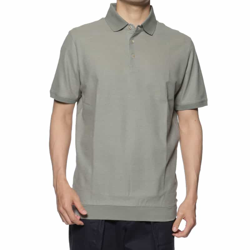 KETROY KETROY＜ケトロイ＞バーニーズ　ニューヨーク限定コットンピケ素材ポロシャツ GRAY