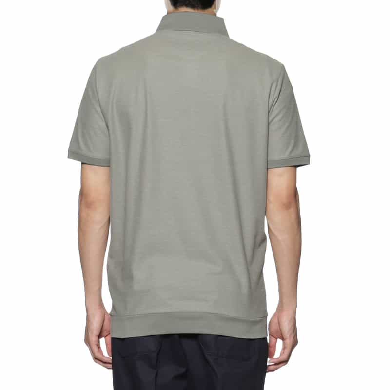 KETROY KETROY＜ケトロイ＞バーニーズ　ニューヨーク限定コットンピケ素材ポロシャツ GRAY