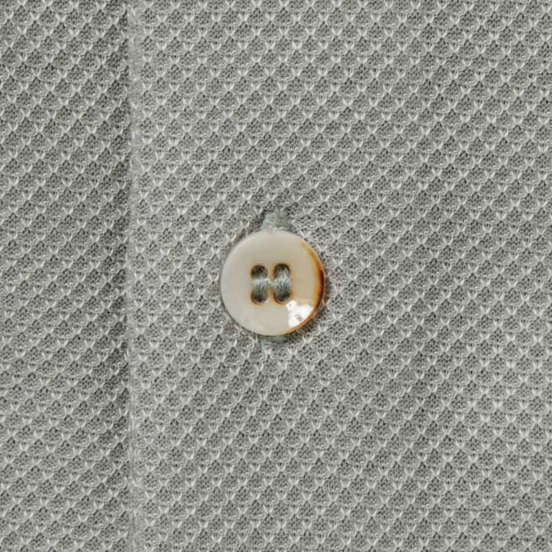 KETROY KETROY＜ケトロイ＞バーニーズ　ニューヨーク限定コットンピケ素材ポロシャツ GRAY