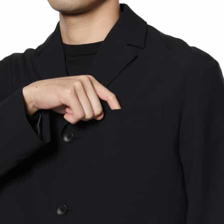バーニーズニューヨーク テーラードジャケット チェック柄 ドーメル生地 貝ボタン バーニーズニューヨーク BARNEYS NEW YORK Piattelli ×ANGELICO