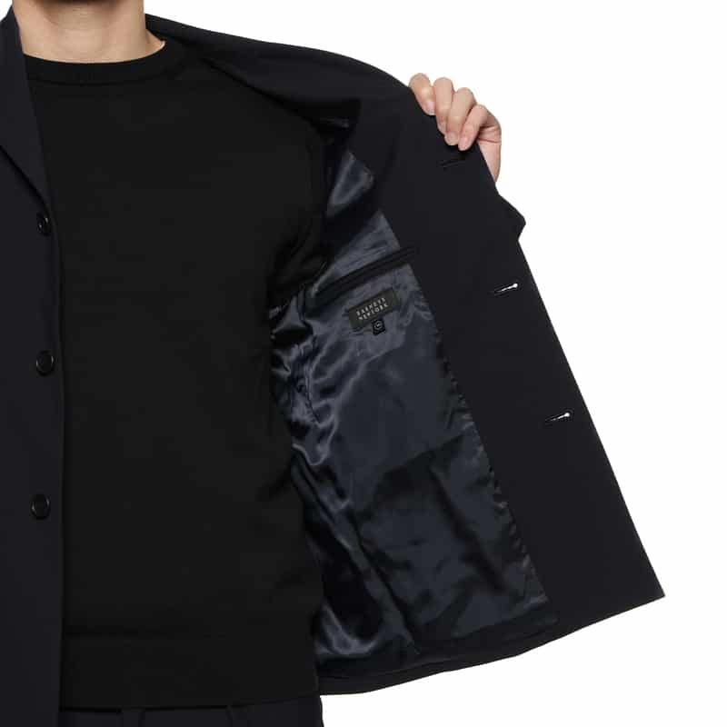 BARNEYS NEW YORK セットアップ 3ボタン テーラードジャケット NAVY