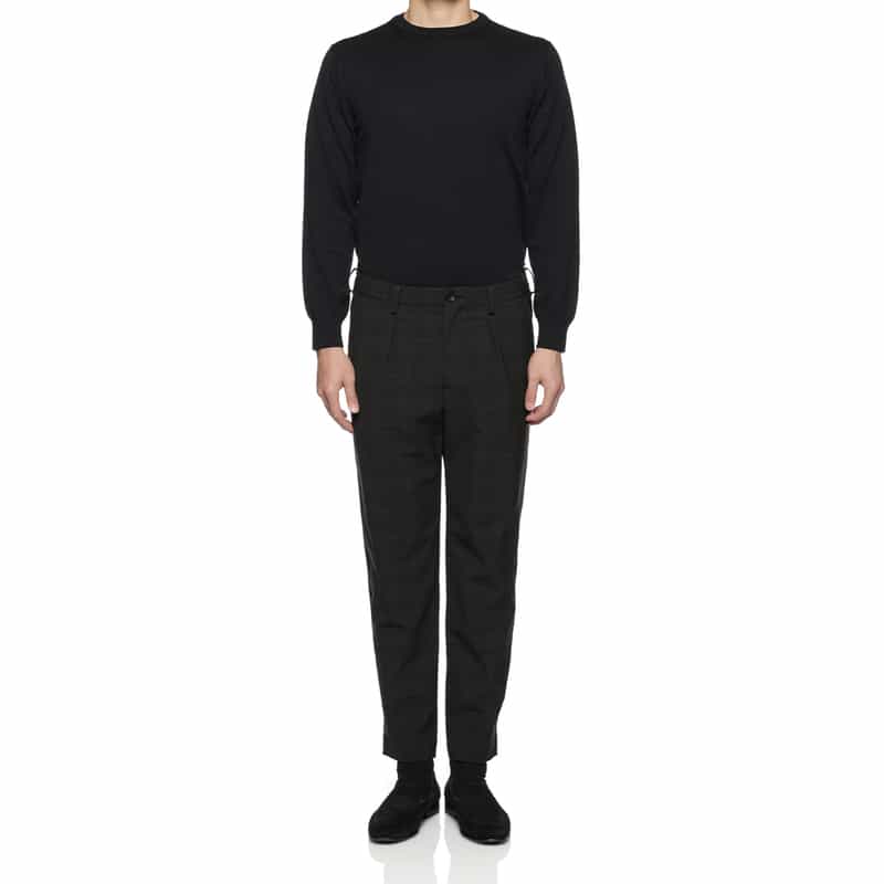 BARNEYS NEW YORK セットアップ クロップド イージーパンツ DARK GRAY