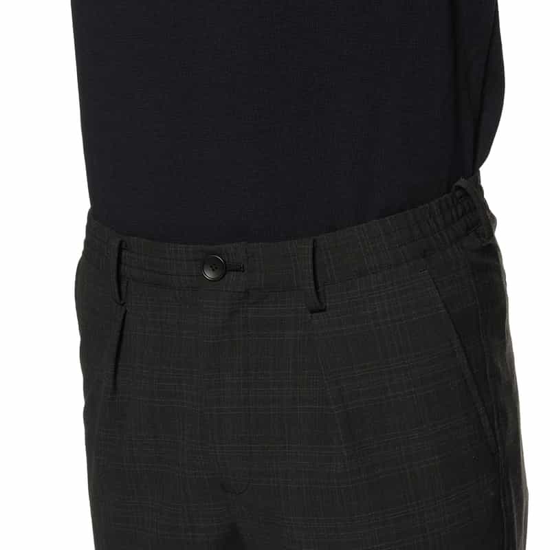 BARNEYS NEW YORK セットアップ クロップド イージーパンツ DARK GRAY