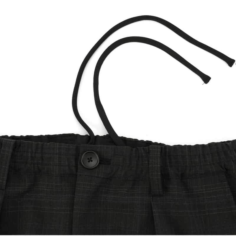 BARNEYS NEW YORK セットアップ クロップド イージーパンツ DARK GRAY