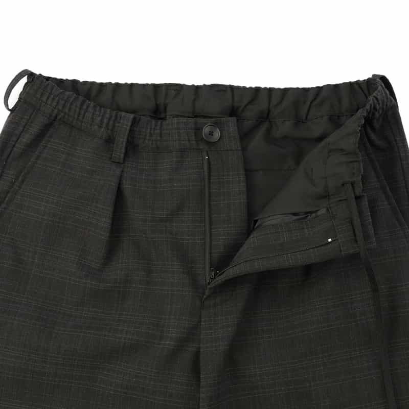 BARNEYS NEW YORK セットアップ クロップド イージーパンツ DARK GRAY