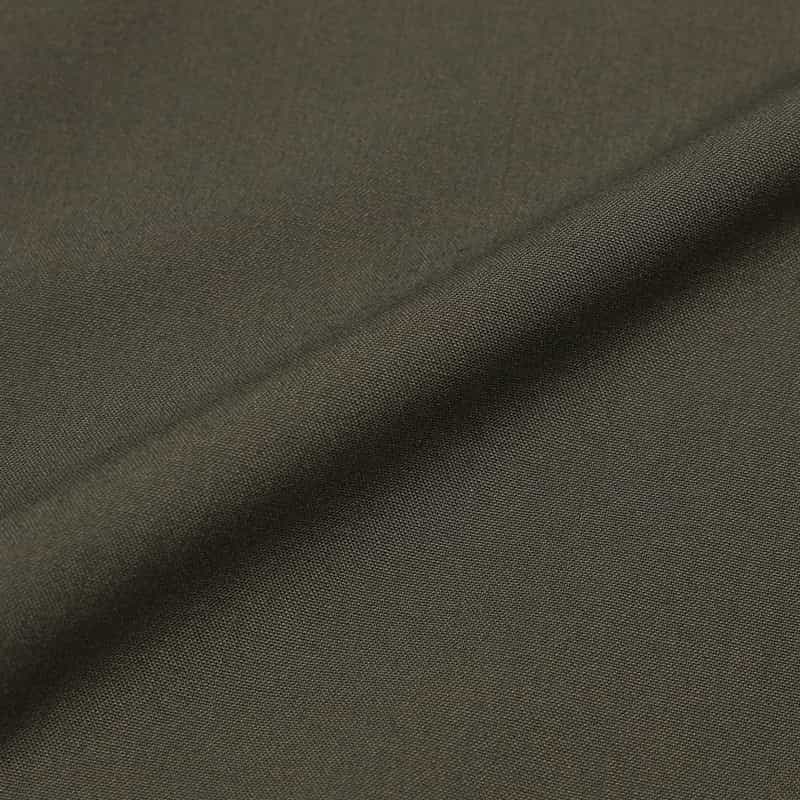 BARNEYS NEW YORK ストレッチ ジップアップシャツ KHAKI