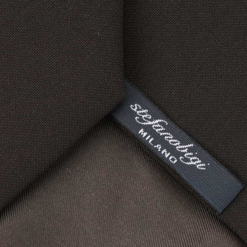 STEFANO BIGI ウール ソリッドタイ BROWN