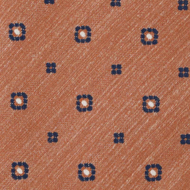 STEFANO BIGI 小紋柄タイ ORANGE