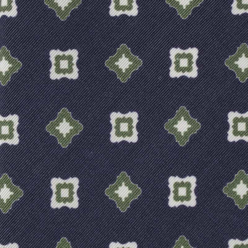 STEFANO BIGI 小紋柄タイ NAVY