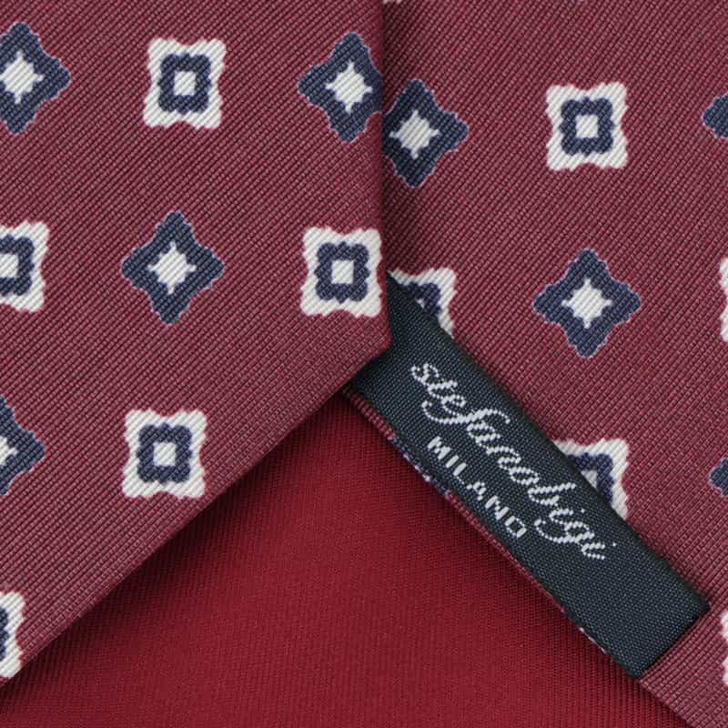 STEFANO BIGI 小紋柄タイ WINE