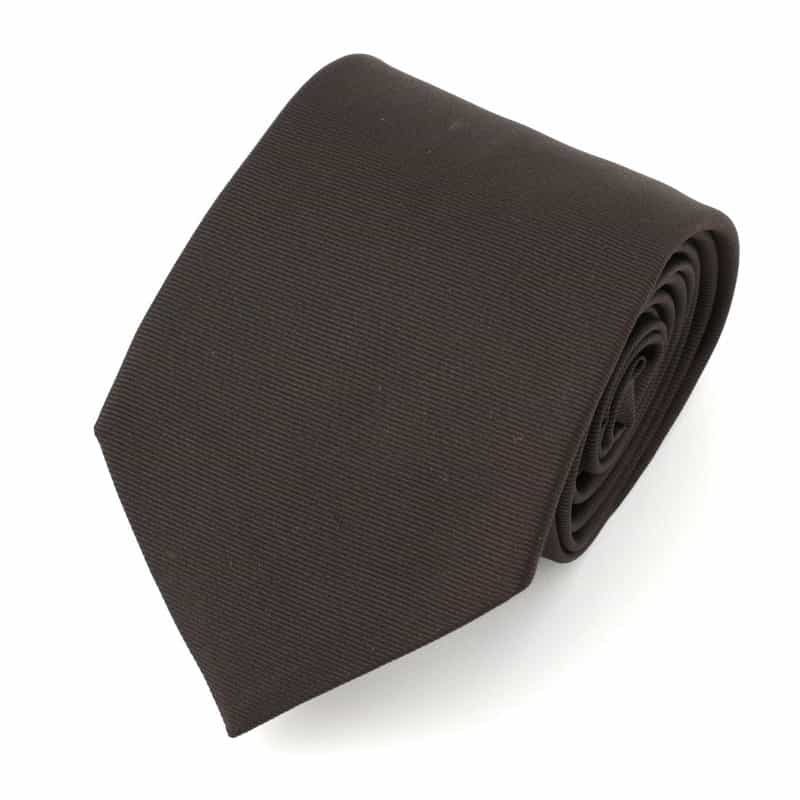 STEFANO BIGI ソリッドタイ BROWN