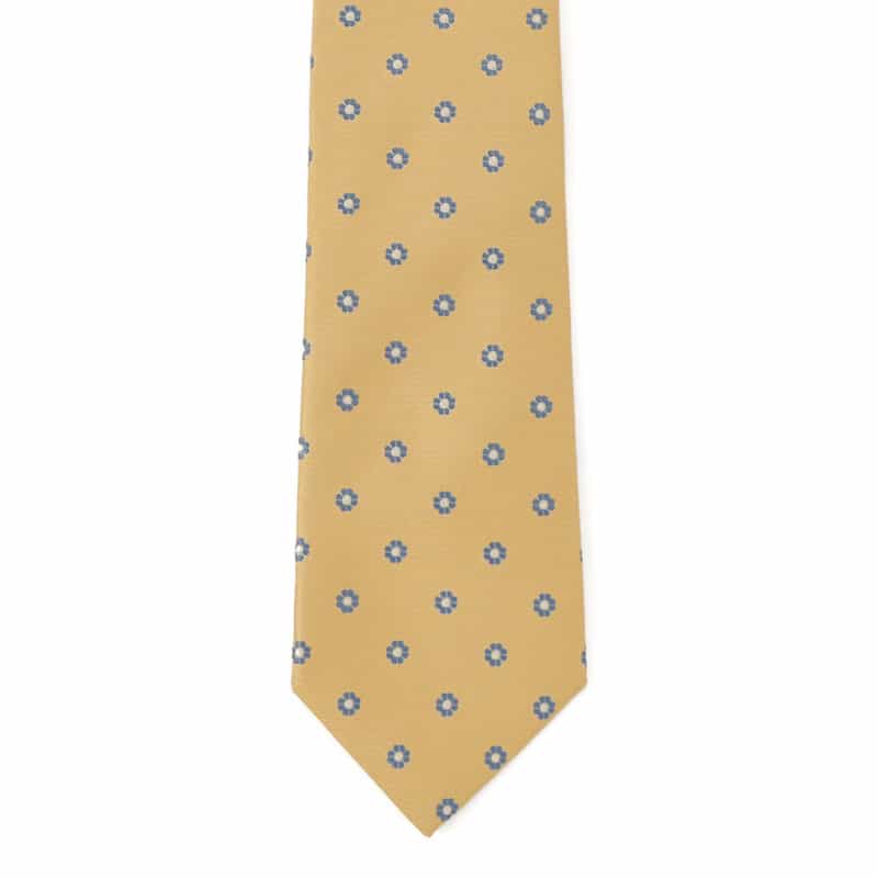 STEFANO BIGI 小紋柄タイ YELLOW